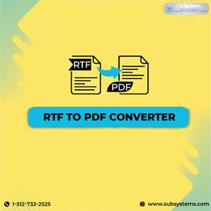 Convert Your RTF file to PDF with RTF to PDF Converter